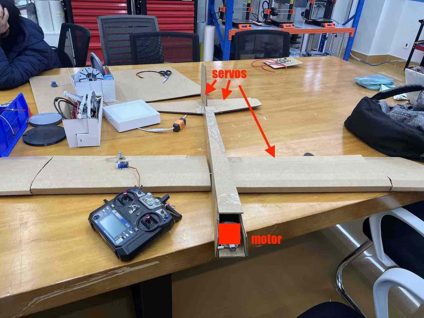 Folded Fixed Wing Drone